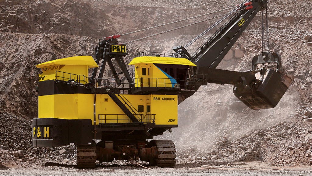 industrial mining dredge