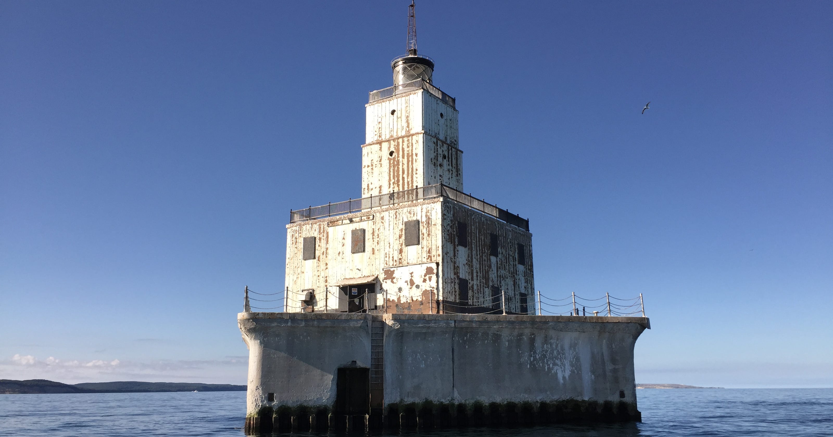 For sale 4 offshore Lake Michigan lighthouses