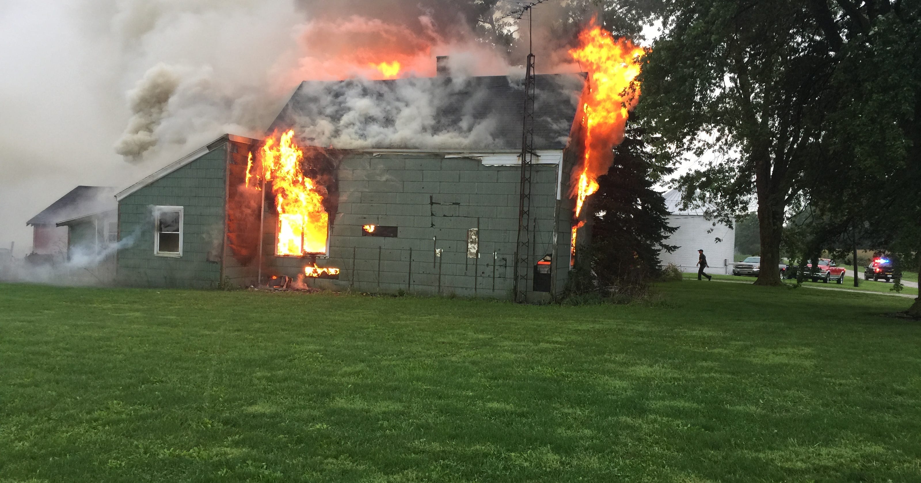 Fire destroys home in rural Clinton County