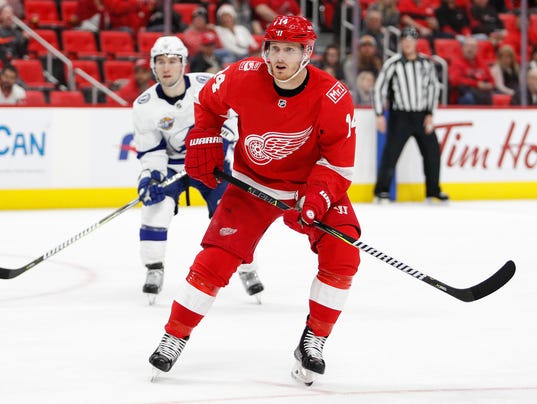 NHL: Tampa Bay Lightning at Detroit Red Wings