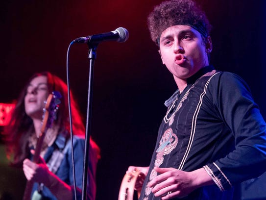 Sam and Josh Kiszka of Greta Van Fleet at Saint Andrew's Hall in Detroit on Dec. 28, 2017.