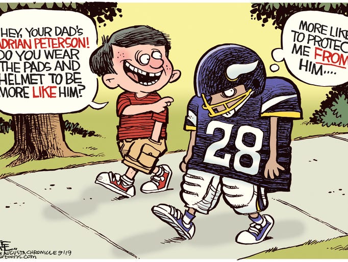 Editorial cartoons: NFL