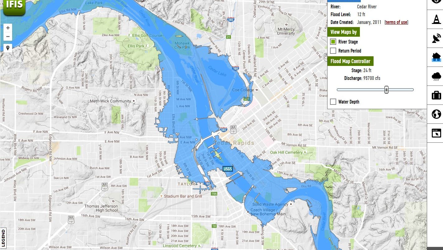 Online Maps Let Iowans See Their Risk Of Flooding   636102347966116938 Iowafloodcenter 