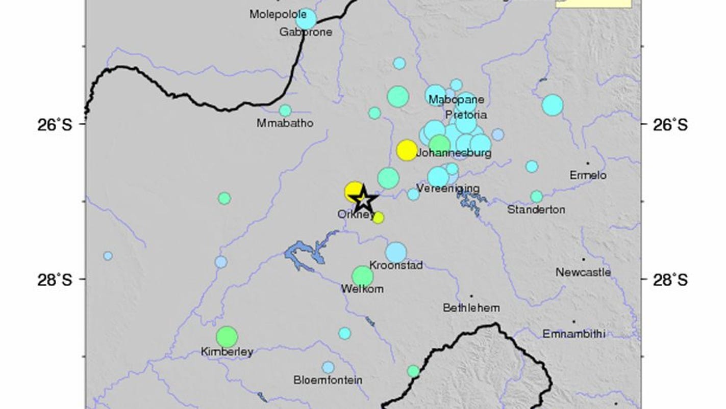 Quake hits South Africa, 1 killed