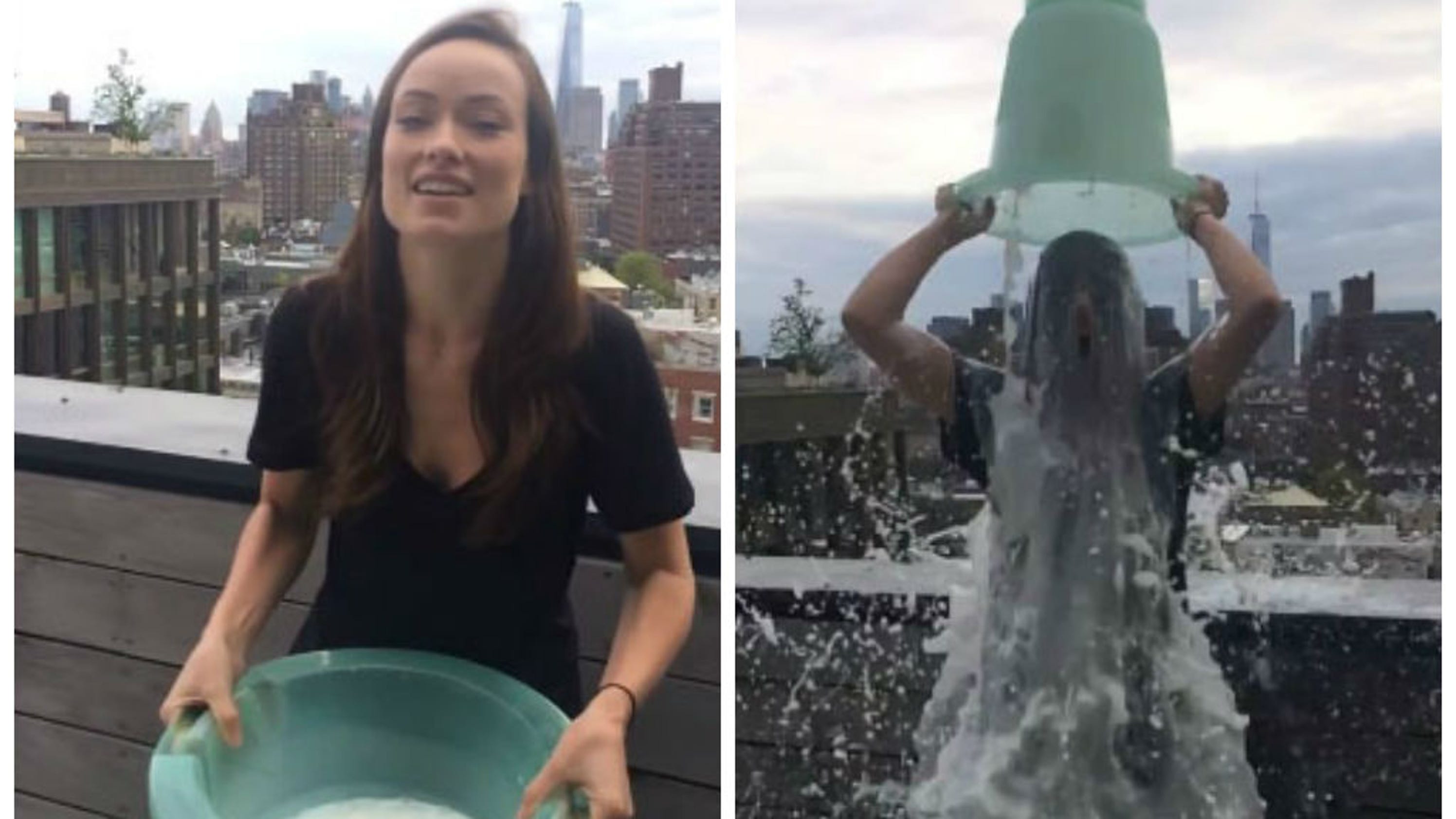 Olivia Wilde Does Ice Bucket Challenge With Breast Milk