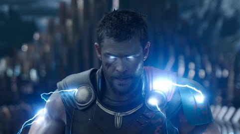 Though humorous, Chris Hemsworth's Thor was still a god in 'Thor: Ragnarok.'