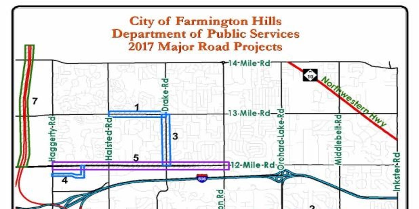 Farmington Hills road project updates