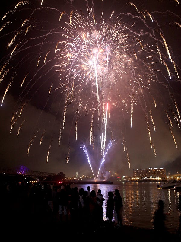 Free Fourth of July fireworks, concert at downtown Louisville park
