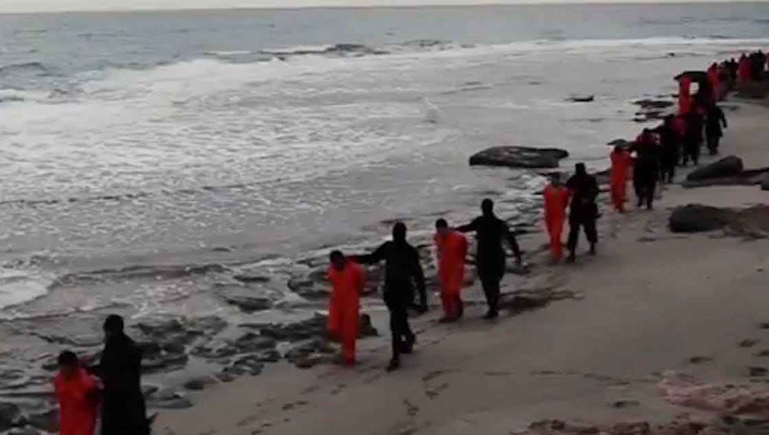 Video Purports To Show Islamic State Militants Beheading Christian Hostages 