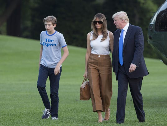 First Lady Melania Trump Son Barron Officially Move Into The White House