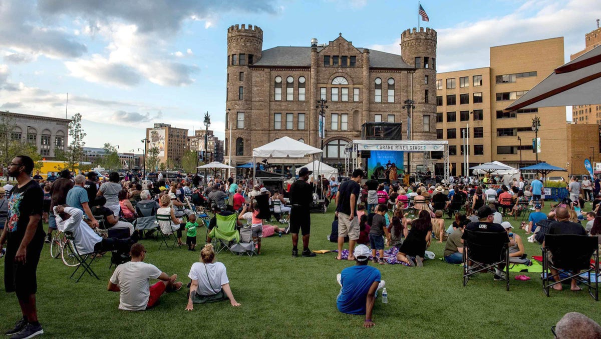 Photos opening of Beacon Park in Detroit