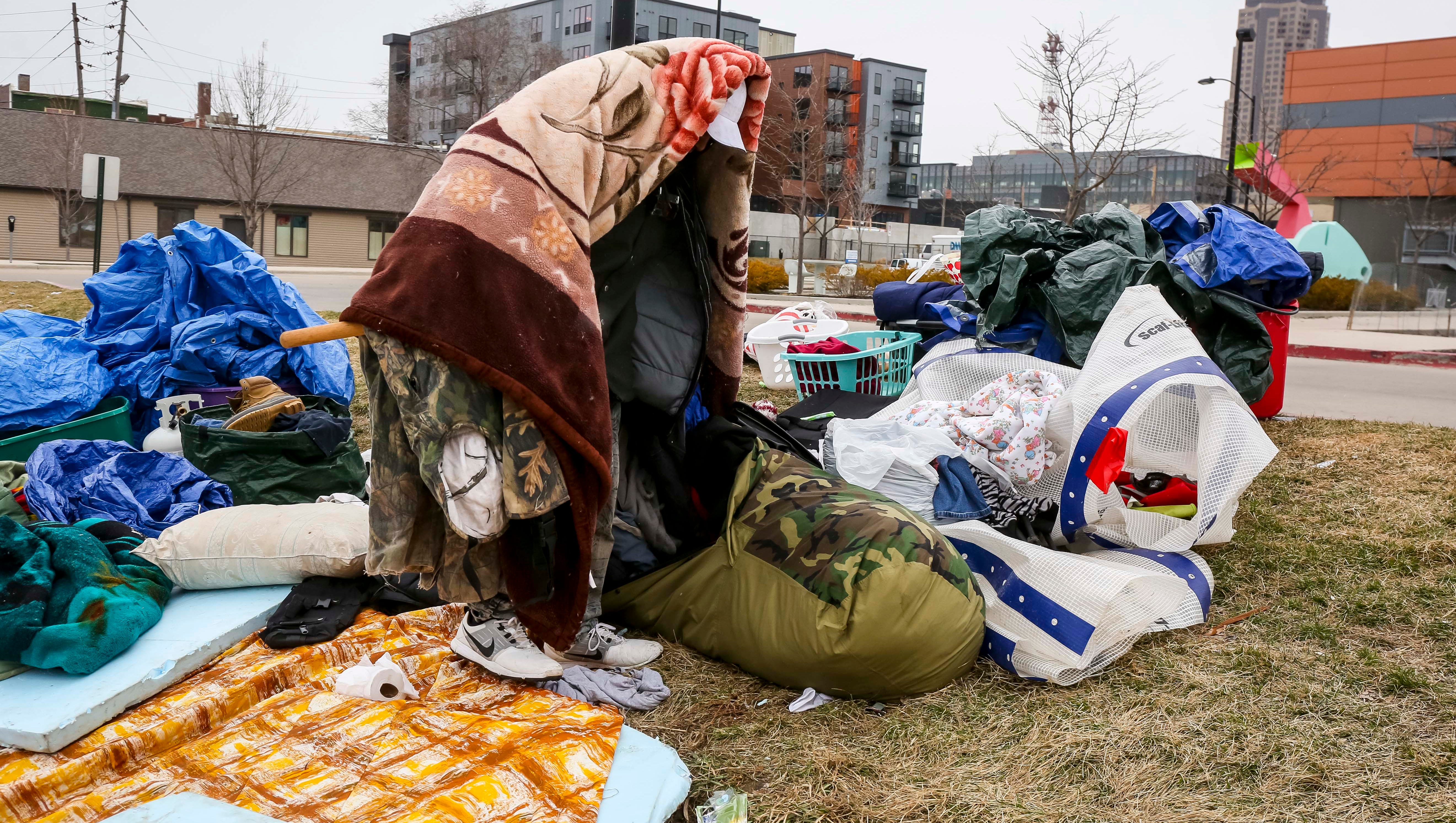 Photos: Homeless Camp Residents Near Shelter Are Evicted