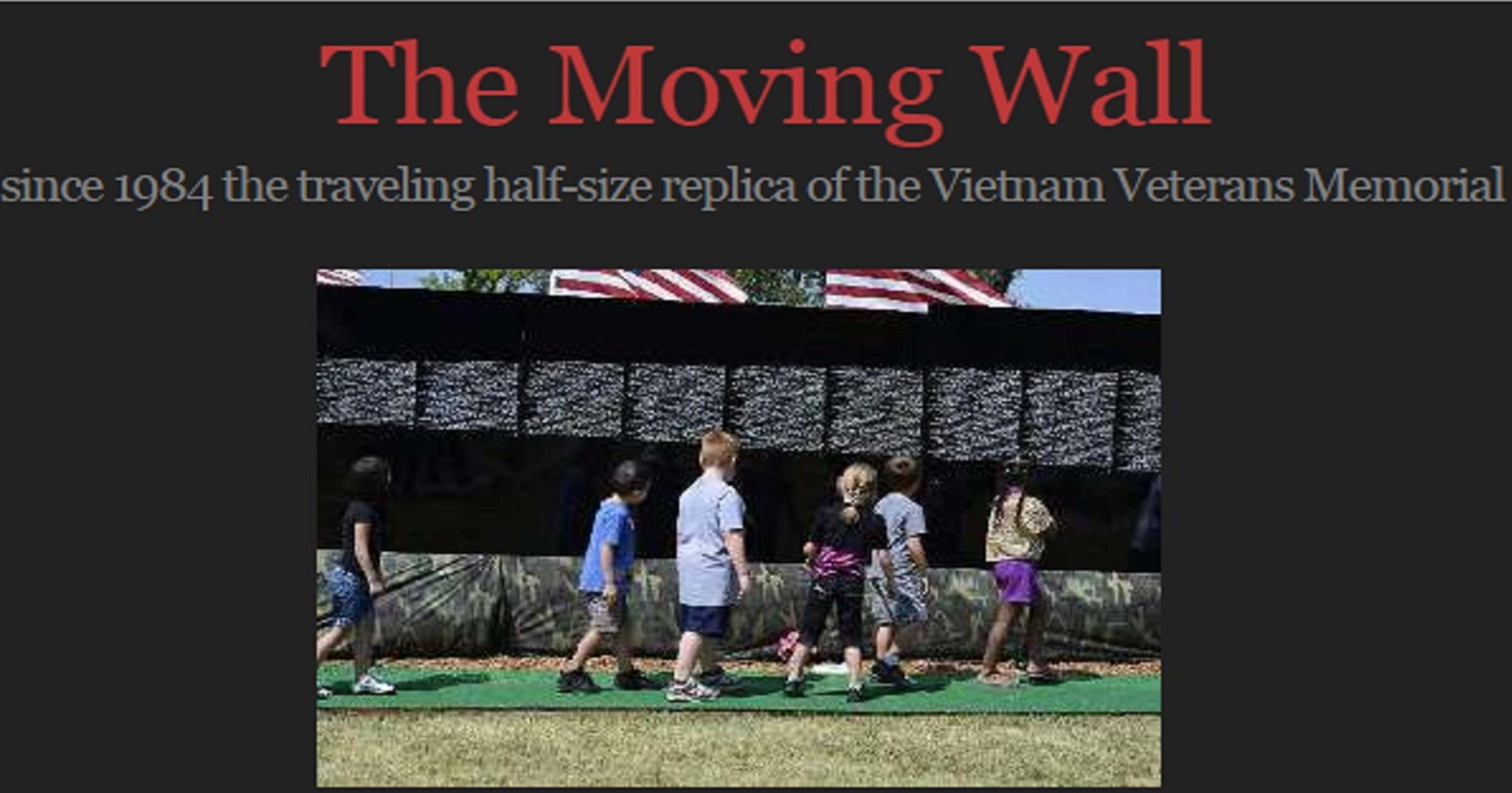 Vietnam Veterans Memorial replica, The Moving Wall, visits Murphy