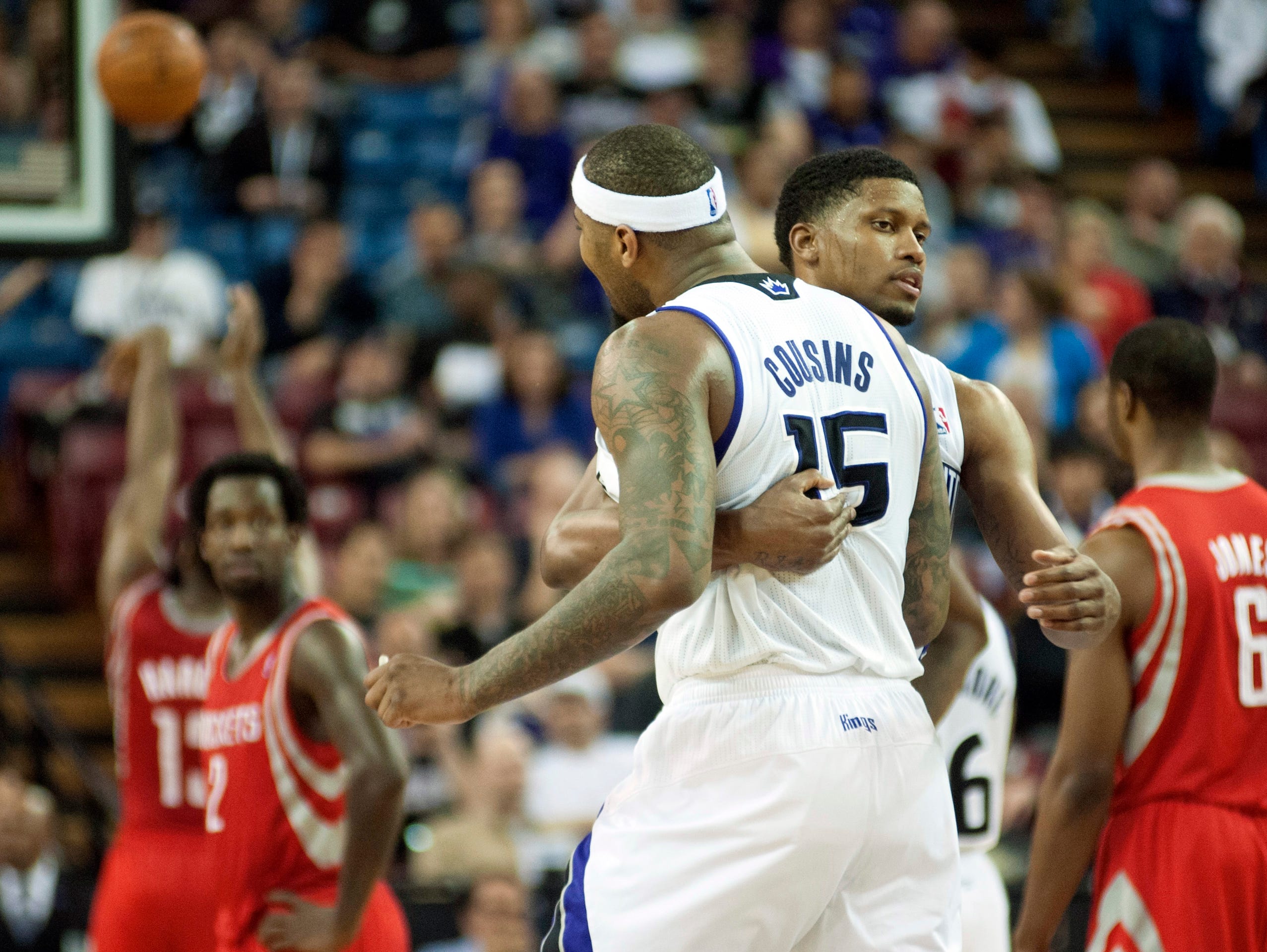 rudy gay chokes anthony davis