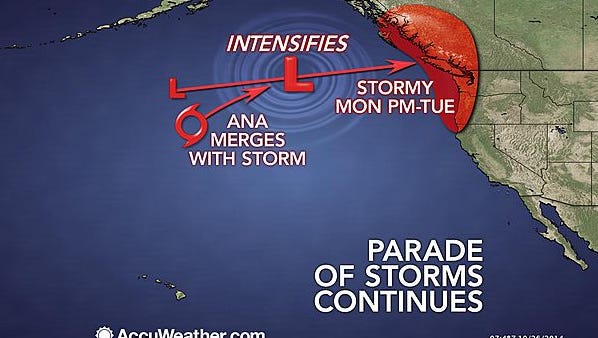 Storm With Hurricane Remnants To Hit Pacific Northwest