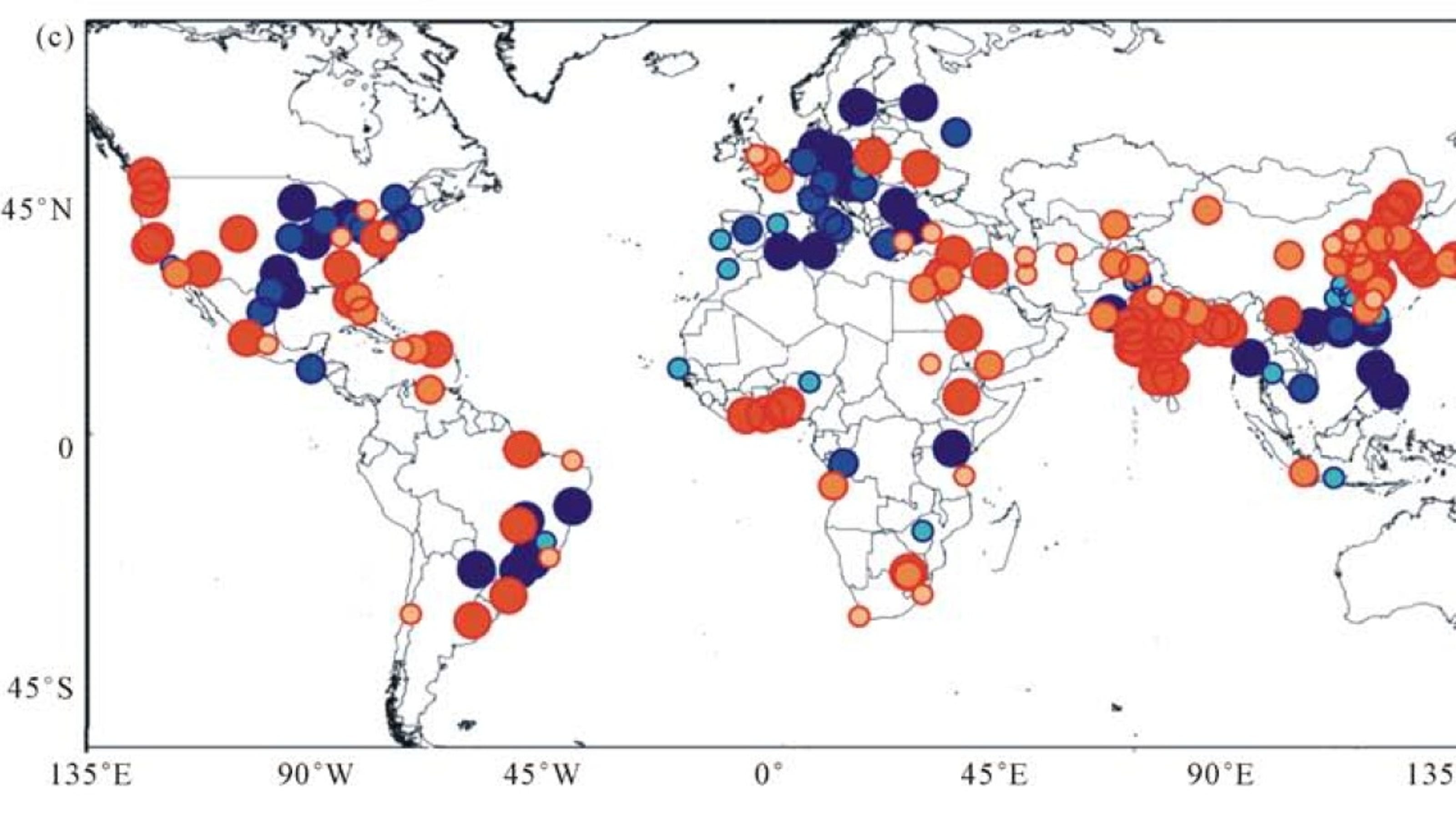 Megacities' smog mapped from space