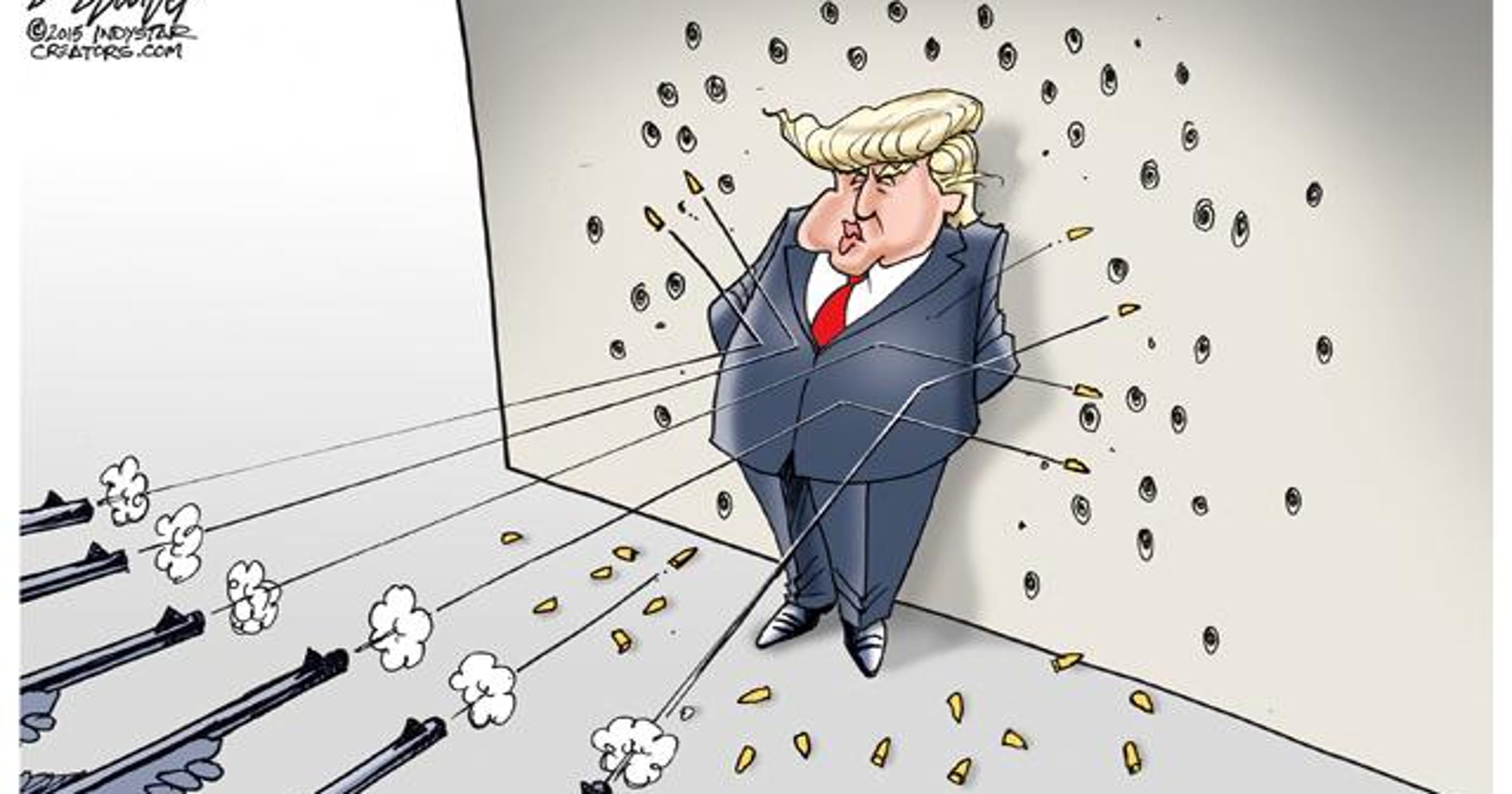 Cartoonist Gary Varvel Donald Trump The Teflon Don 