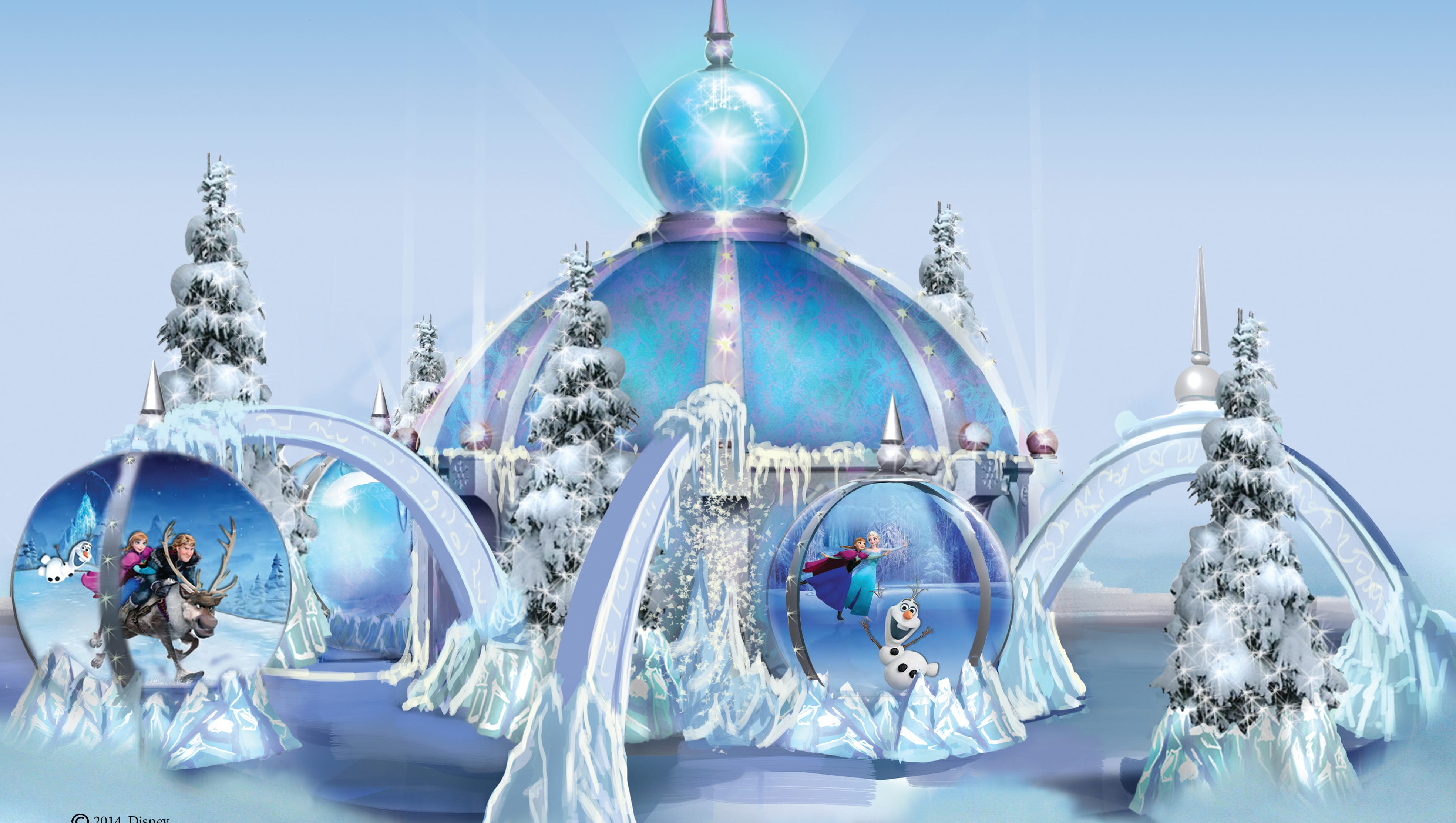 First Look Frozen Ice Palace Opens At Short Hills