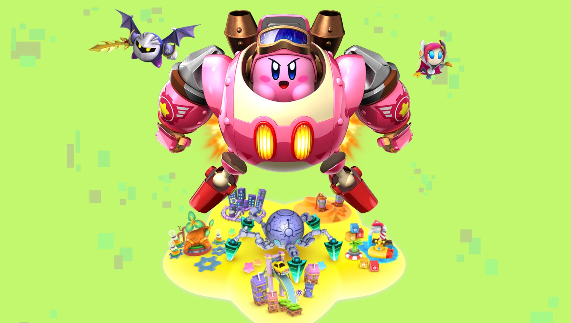 kirby planet robobot code cube locations