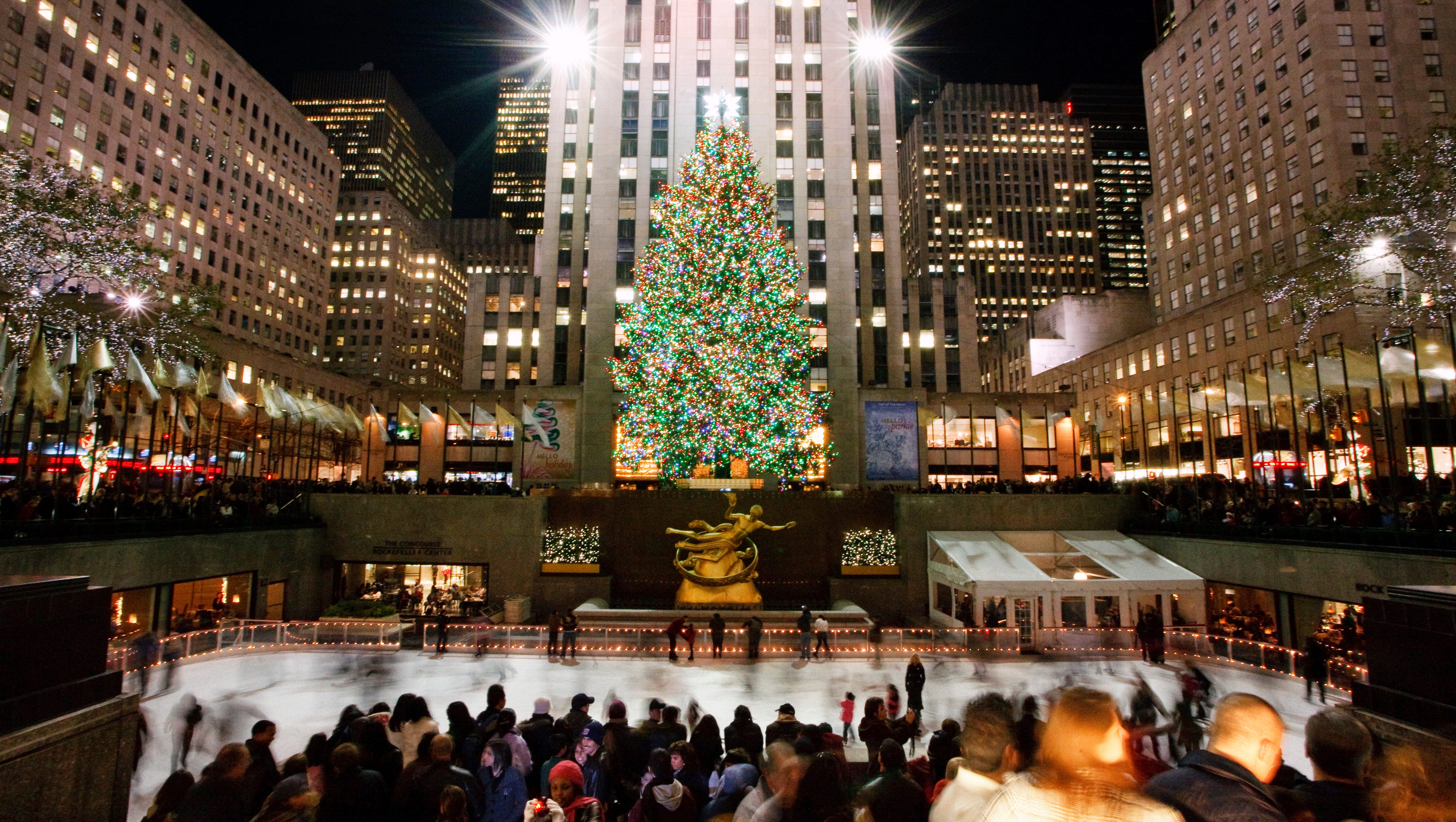 where to see christmas lights nyc