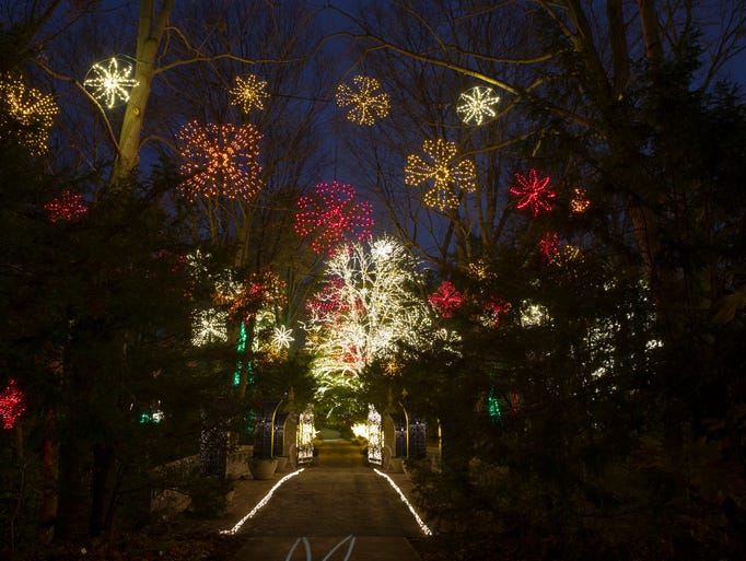 See Newfields' amazing Christmas light display