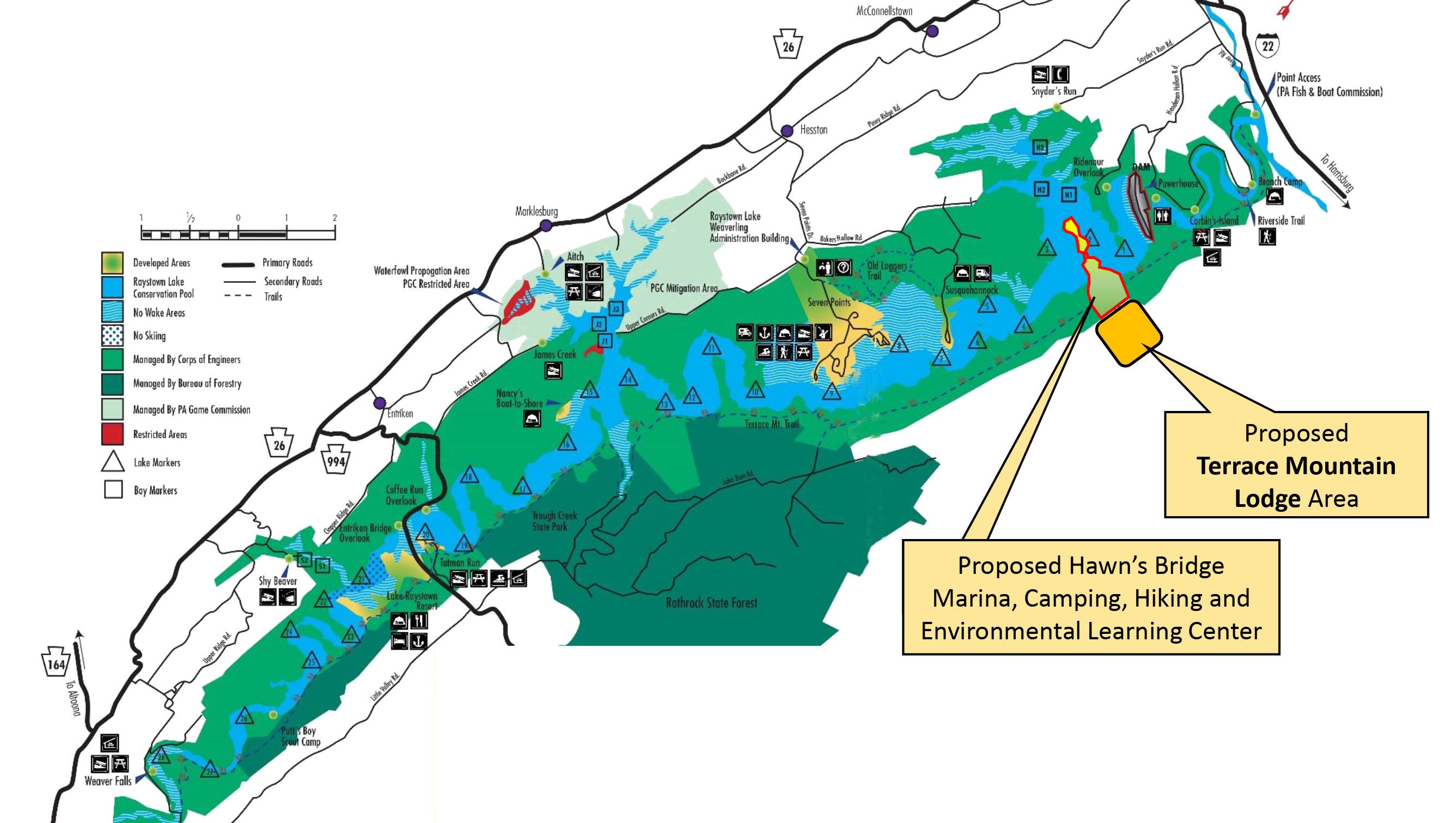 Resort Hotel Marina Proposed For Raystown Lake   636168921224857699 RaystownRecMap 