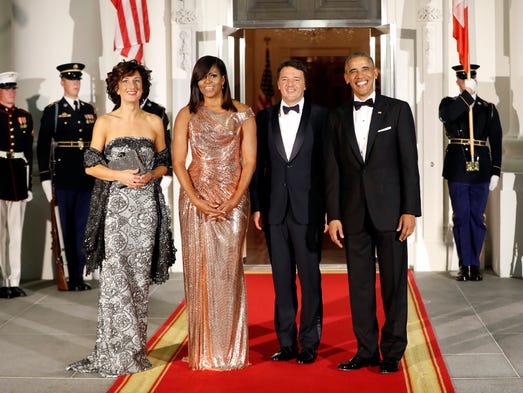 Michelle Obama's best state dinner gowns
