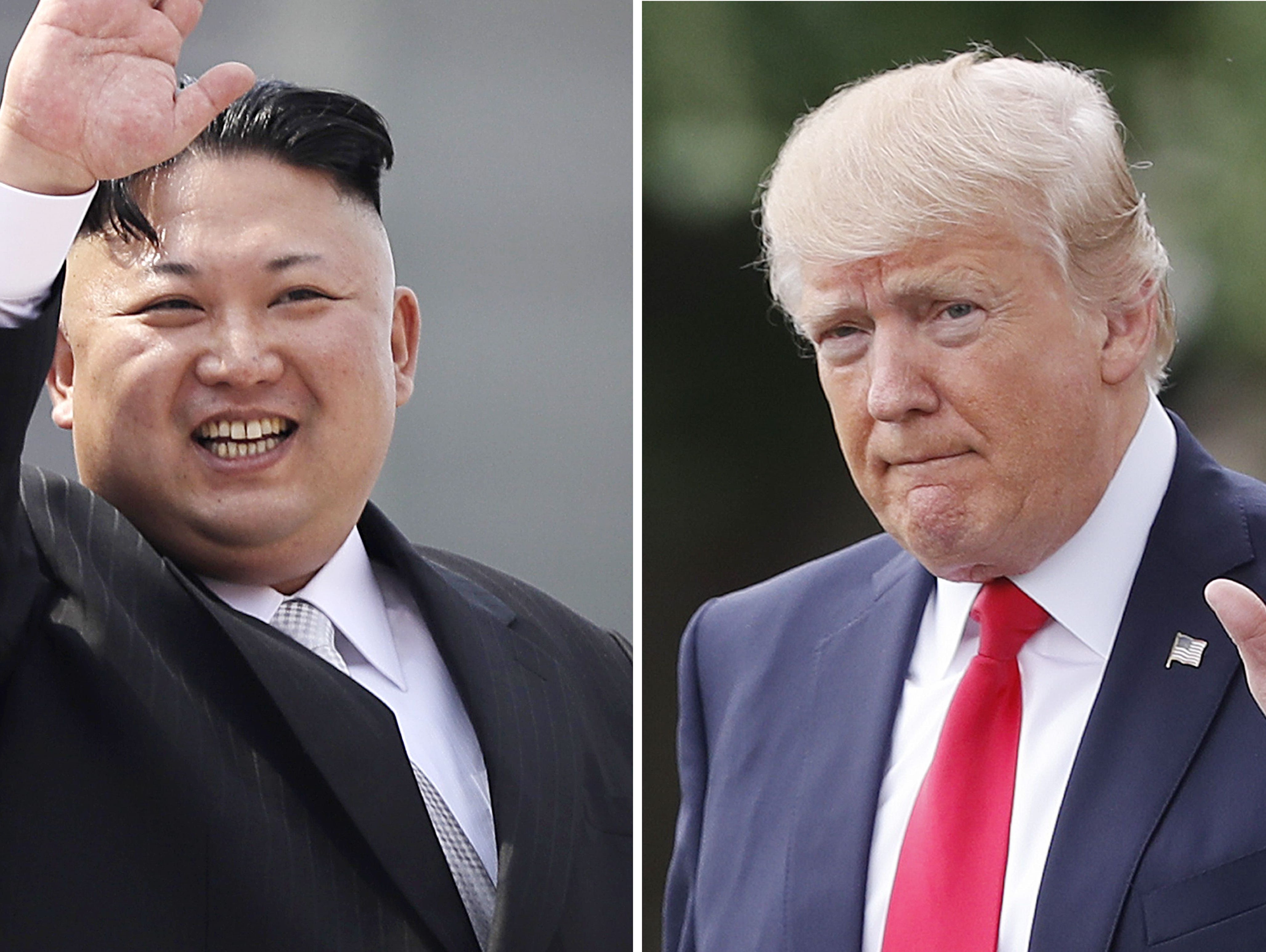 North Korean leader Kim Jong Un and President Donald Trump.