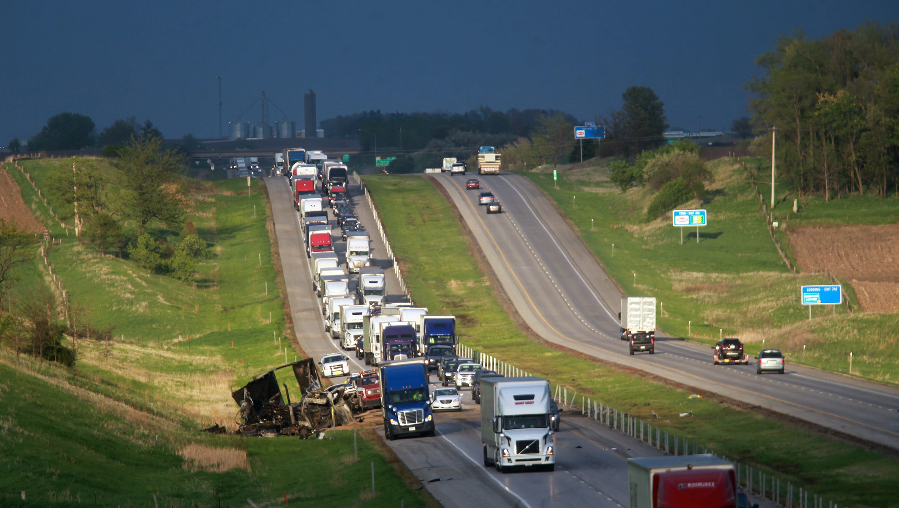 Photos I80 crash injures dozens