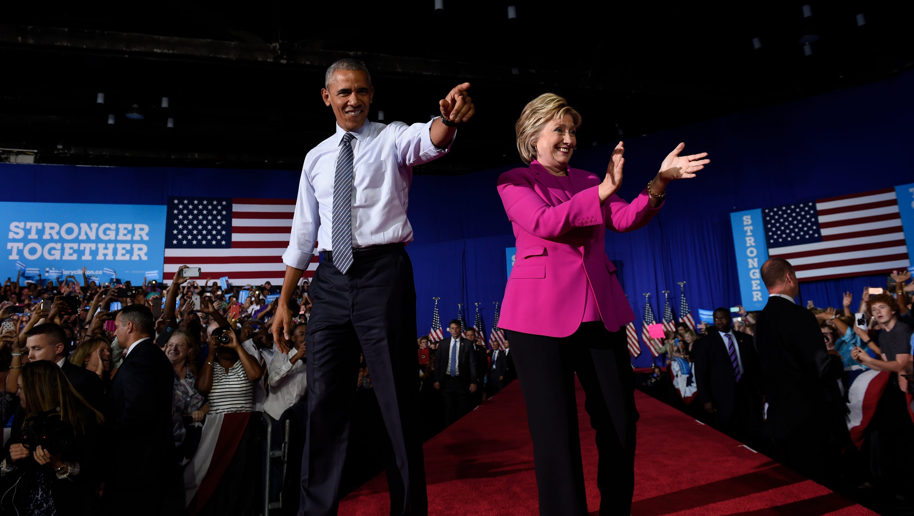 Obama Jabs Trump Praises Clinton As Steady And True