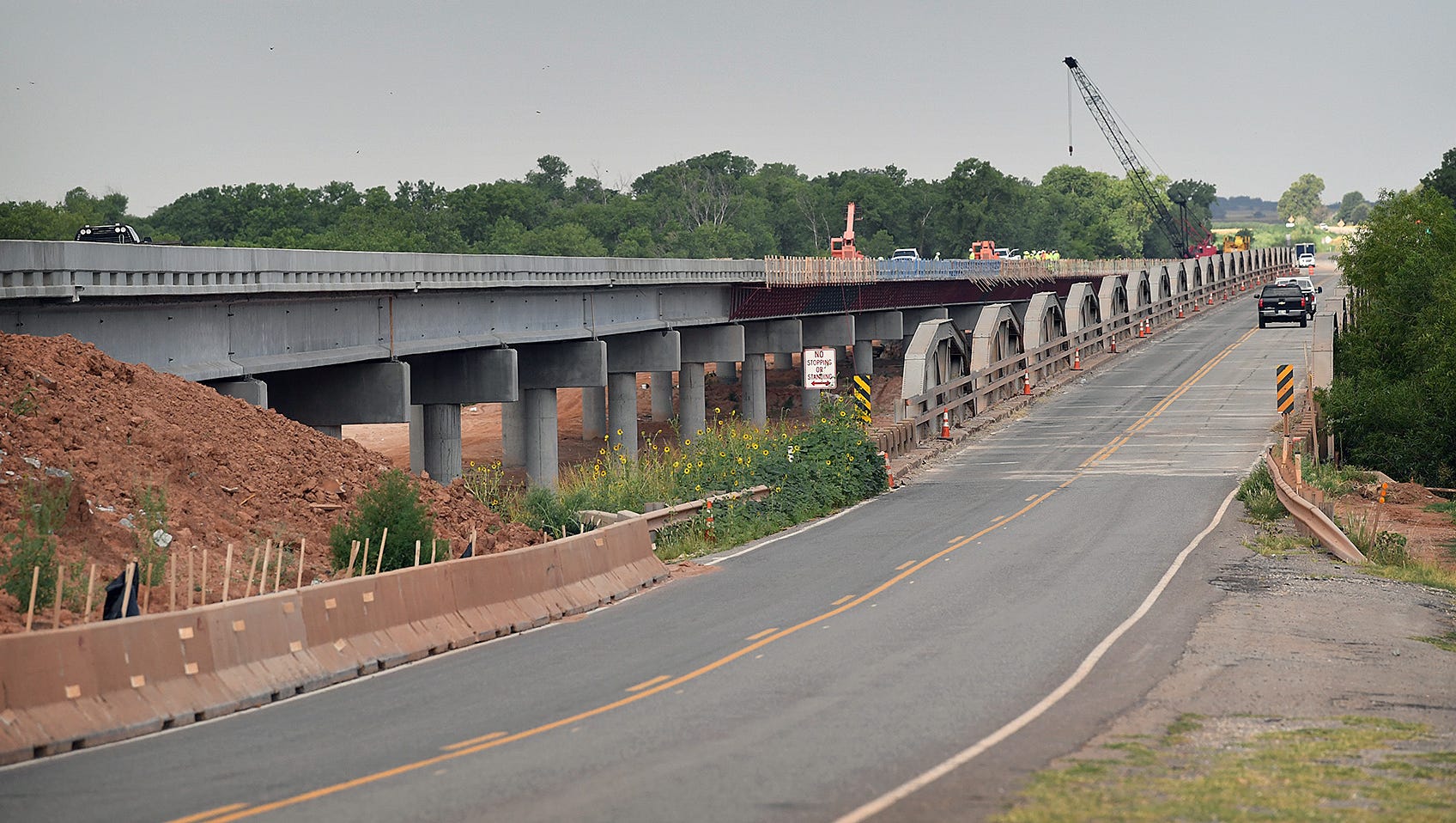 Highway 79 Bridge Work At Red River