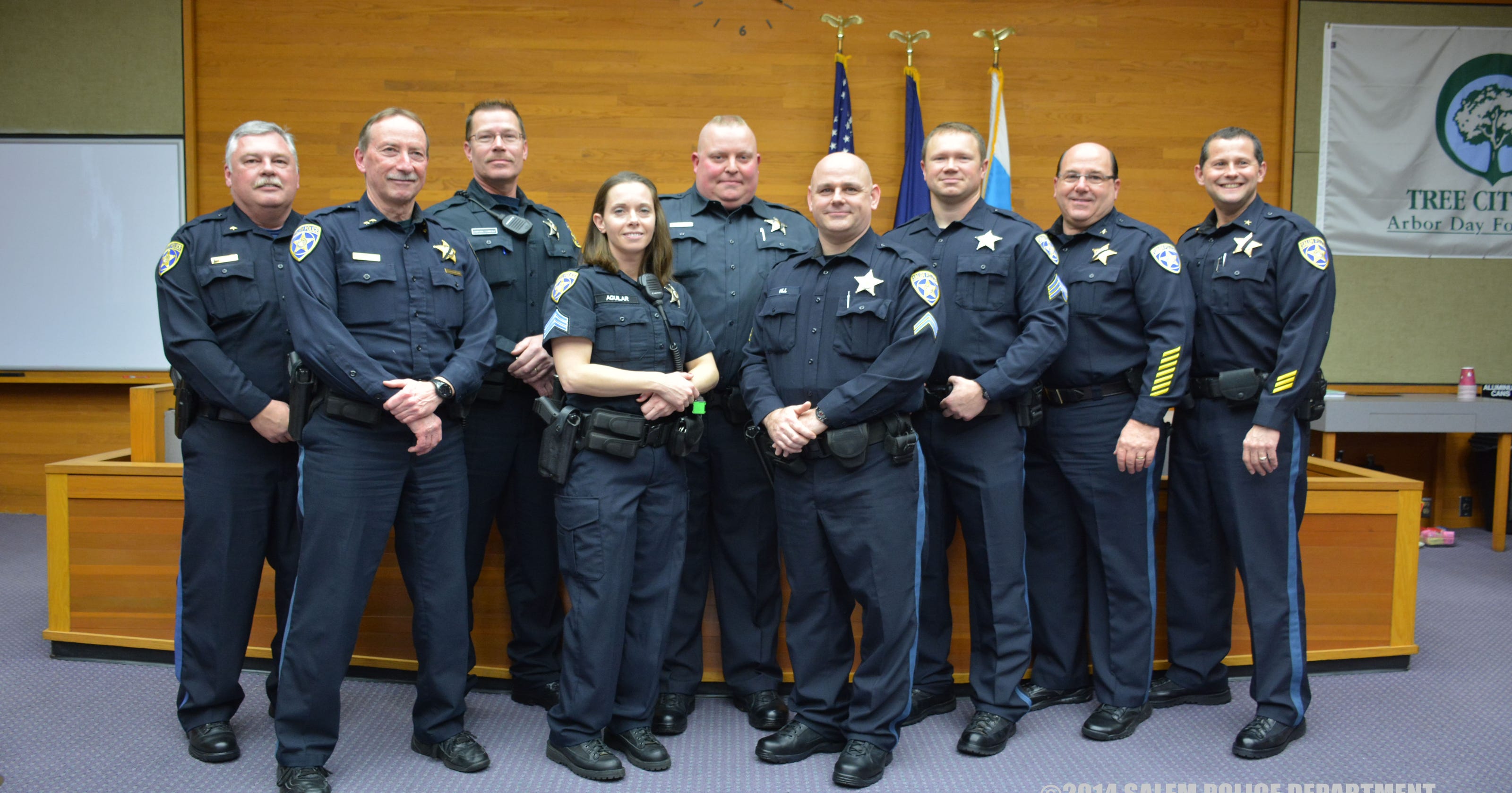 Five Salem Police Department officers promoted