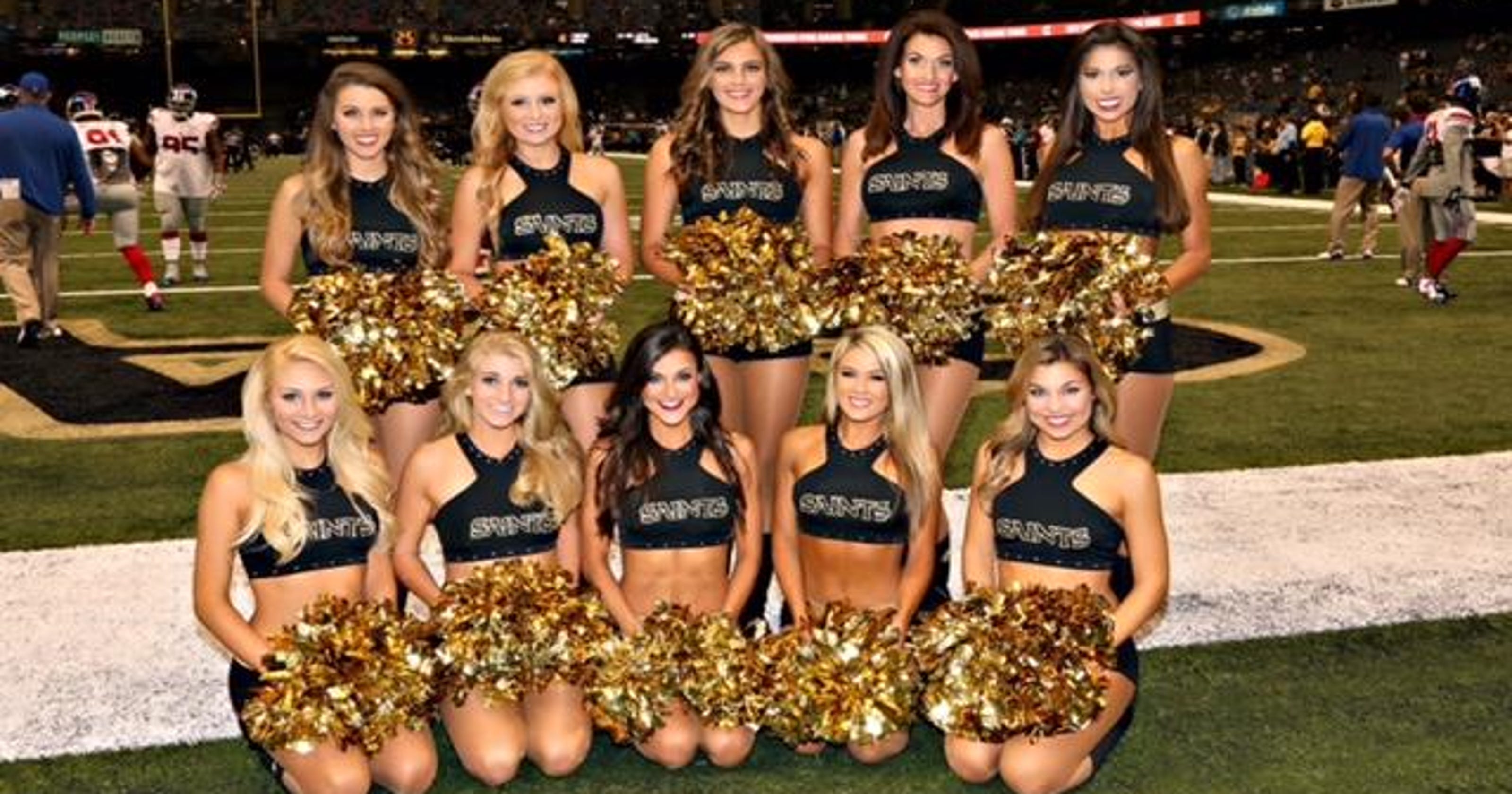 Thirds Of Saints Cheerleaders From Mississippi