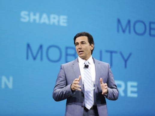 Ford CEO Mark Fields discussed the company's future mobility initiatives in a presentation in January. Fields has recently come under pressure to do something about Ford's lagging stock price.