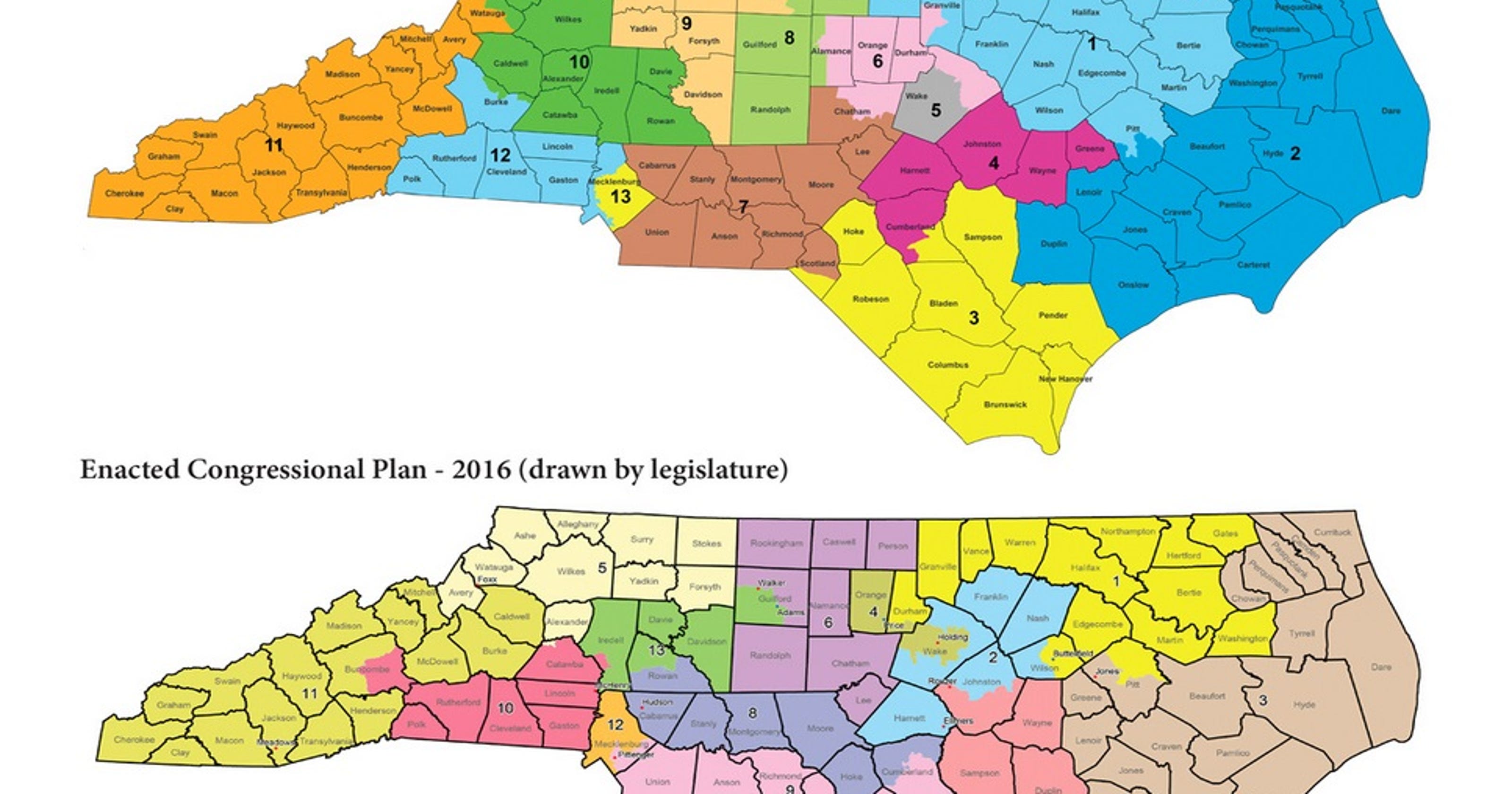 Map Of Nc Congressional Districts World Map