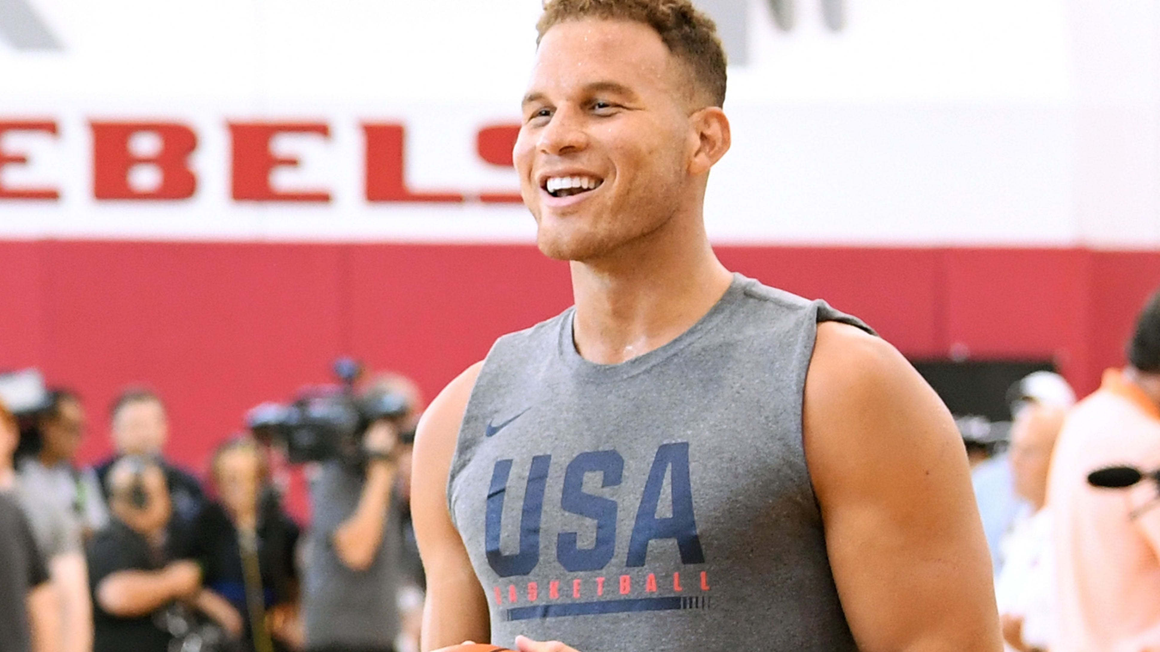 Blake Griffin Reacts To 2012 USA Basketball Practice Dunk Video