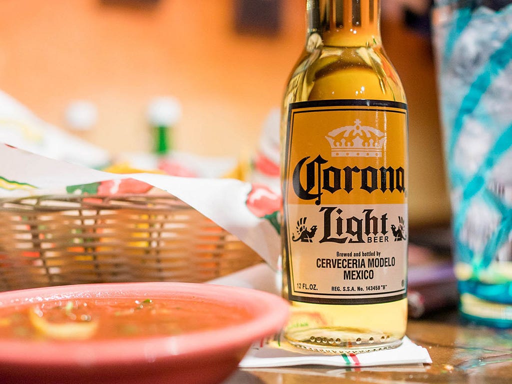 corona alcohol content percentage