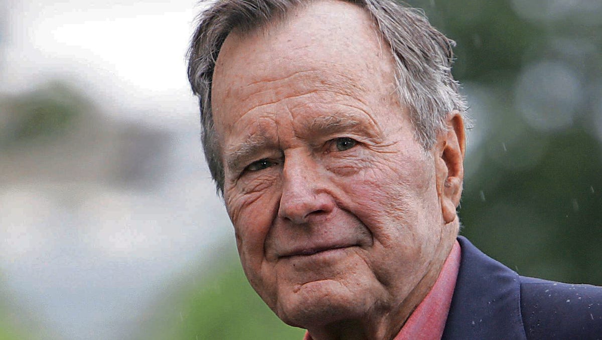 Former President George H W Bush Through The Years