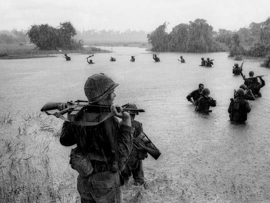 In this Sept. 25, 1965 file photo, paratroopers of