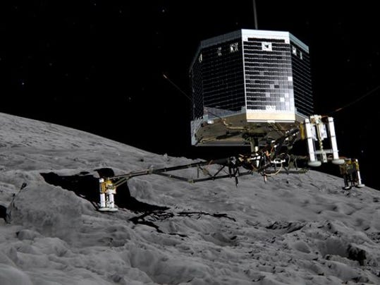 Giant leap for mankind: Space probe lands on comet