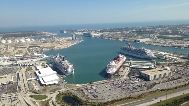 First Time Ever: Six Cruise Ships Dock At Port Canaveral