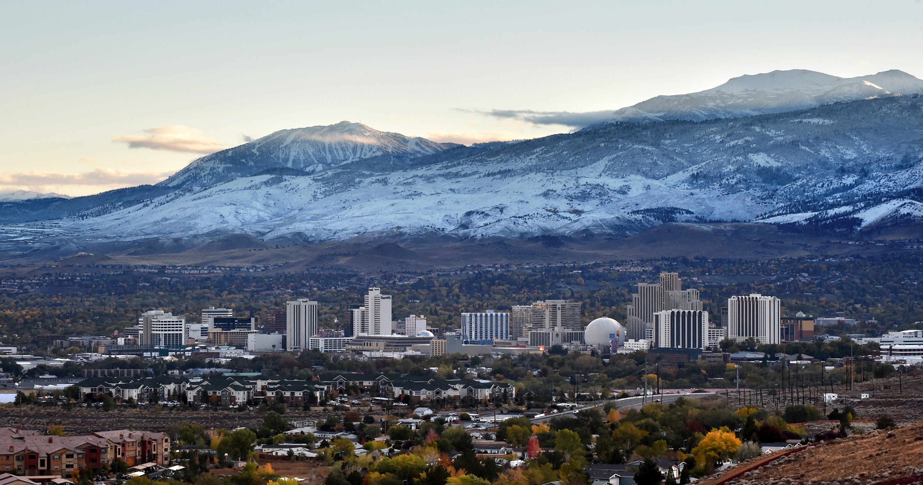 Snow! (later) plus, slick Reno roads tonight, Tuesday