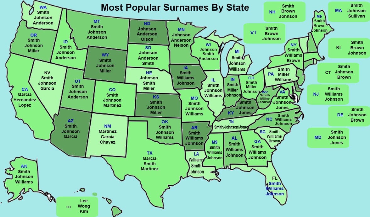 Common Surnames In Indiana