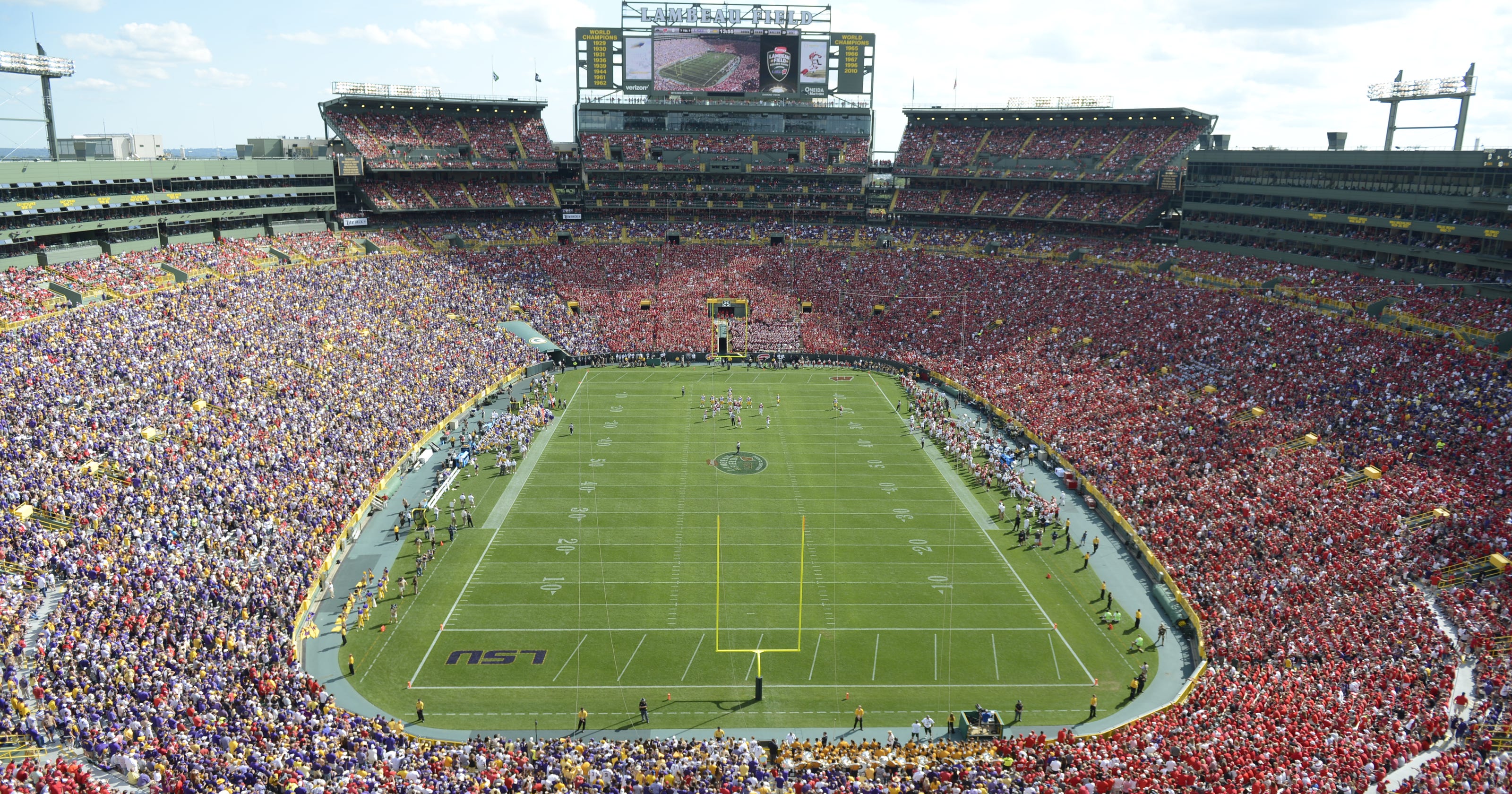 Football trumps concerts at Lambeau Field