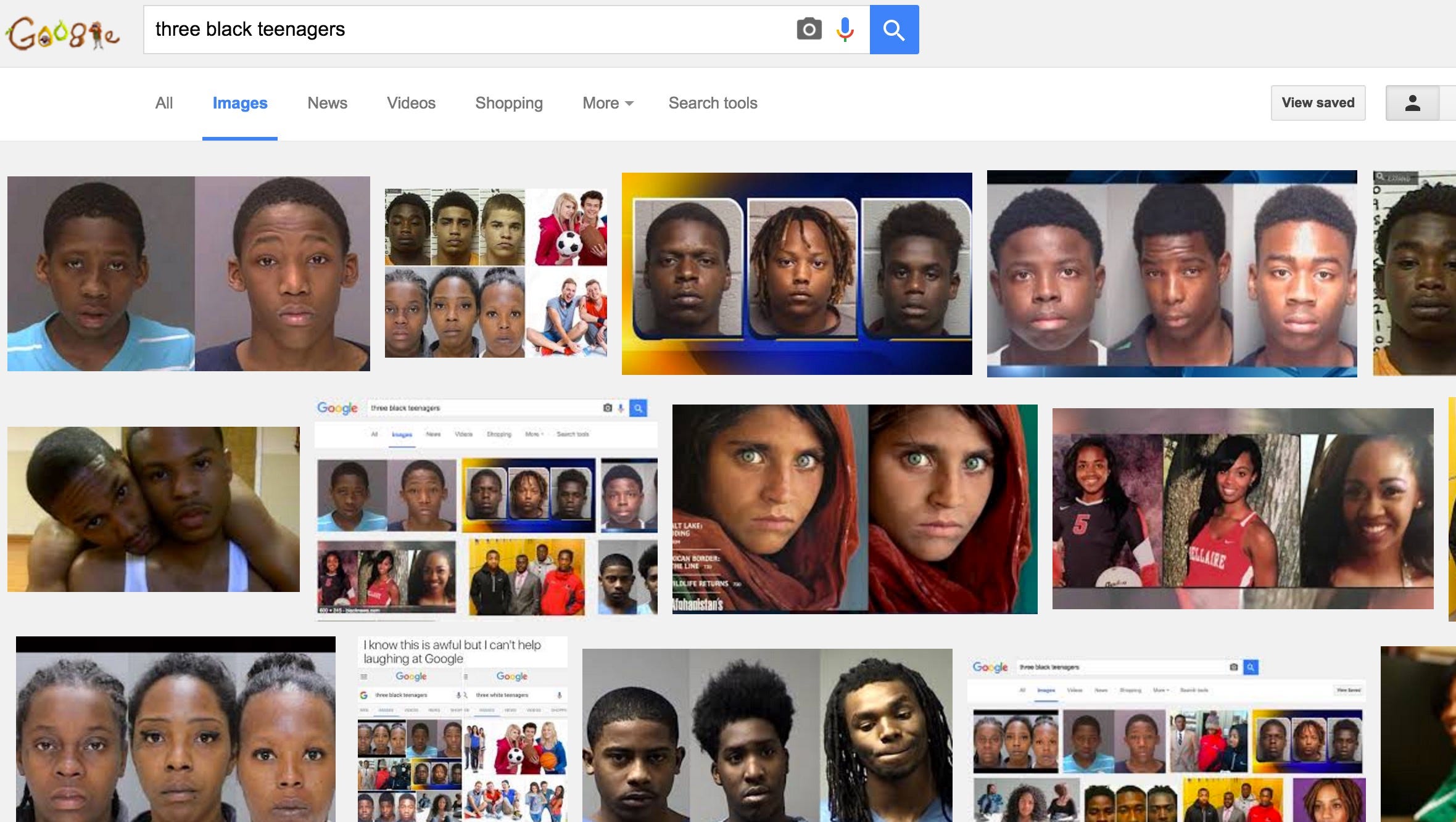 Granny And Teen Girl - Three black teenagers' Google search sparks outrage