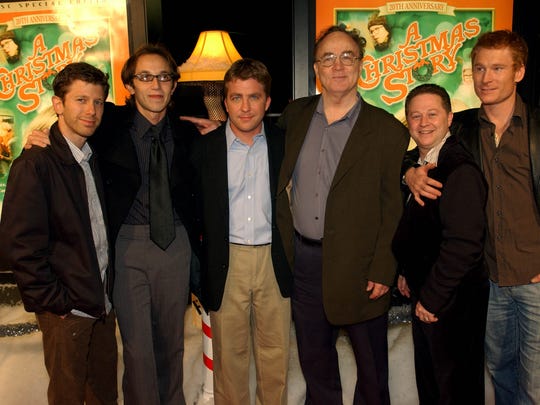 The cast of "A Christmas Story," from left, R.D. Robb,