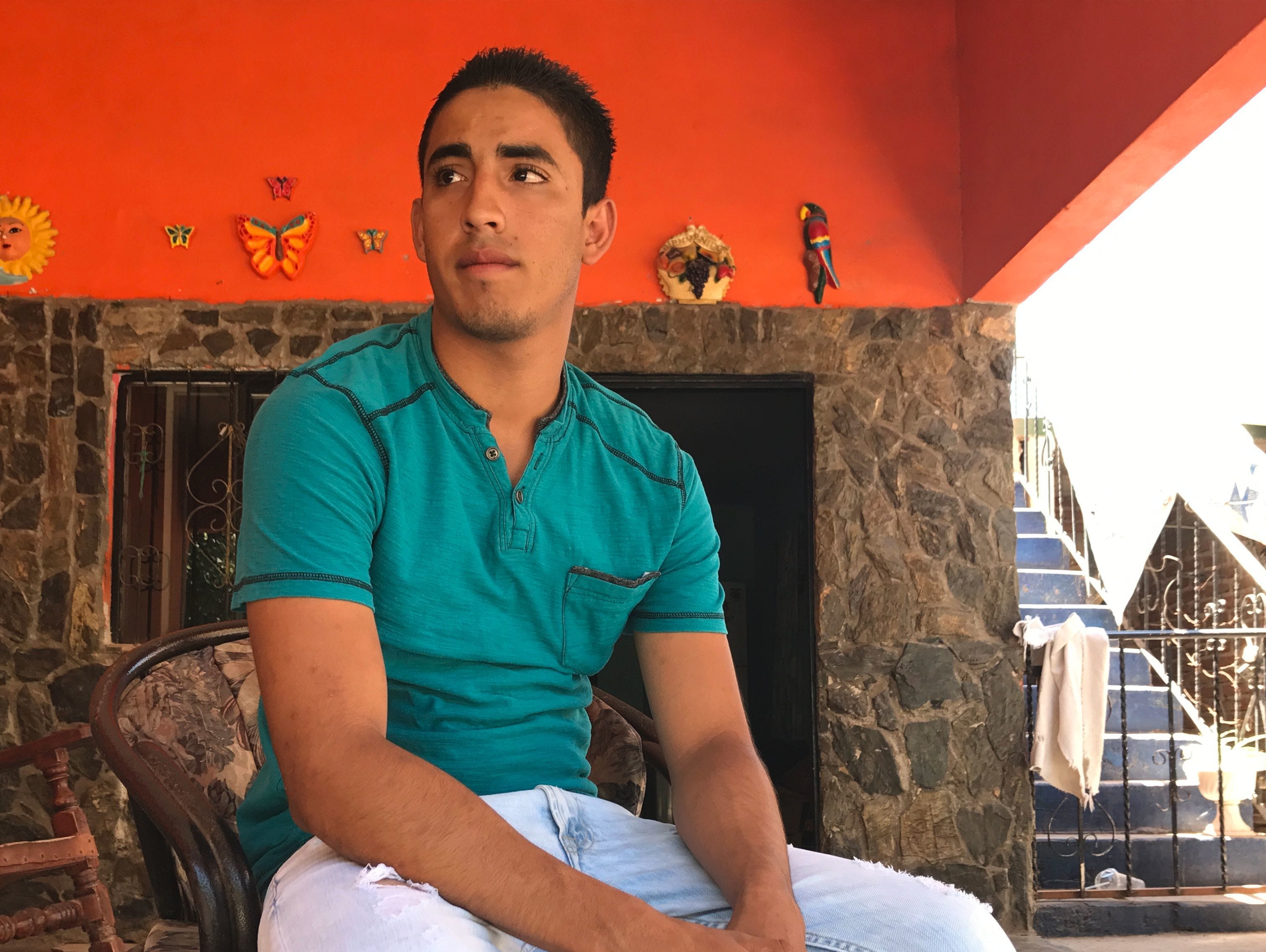 Juan Manuel Montes, 23, speaks in a relative's home in western Mexico after he was deported by U.S. Customs and Border Protection on Feb. 19, 2017.