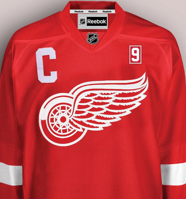 Lids Detroit Red Wings Starter Cross Check Jersey V-Neck Long