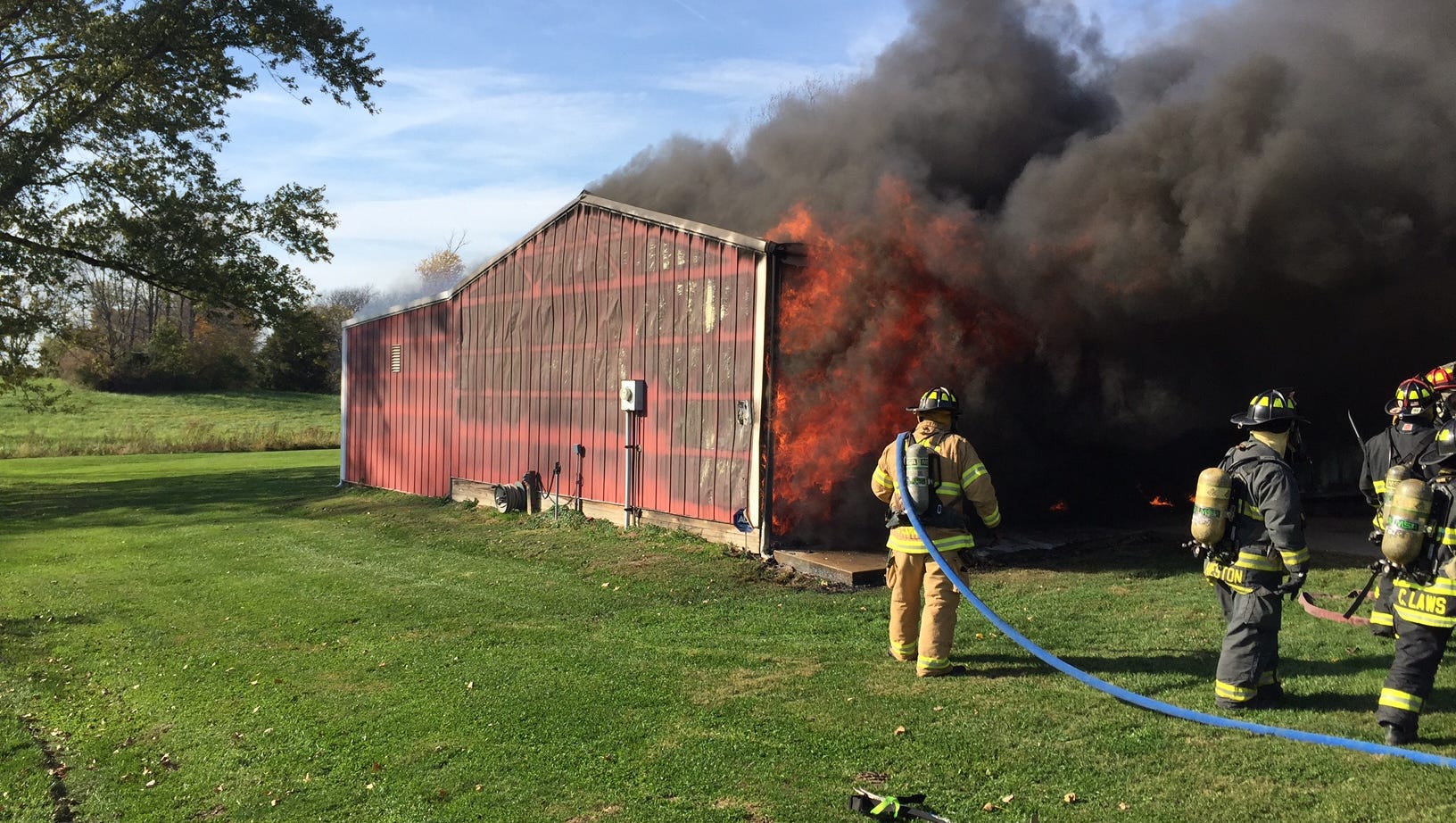 Barn Explosion, Fire Sends Resident To Hospital