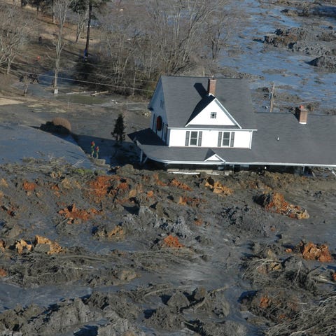 In a Dec. 22, 2008, photograph, a home is...